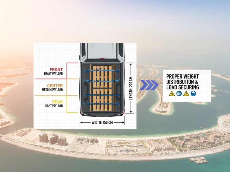 pickup truck cargo bed weight distribution diagram