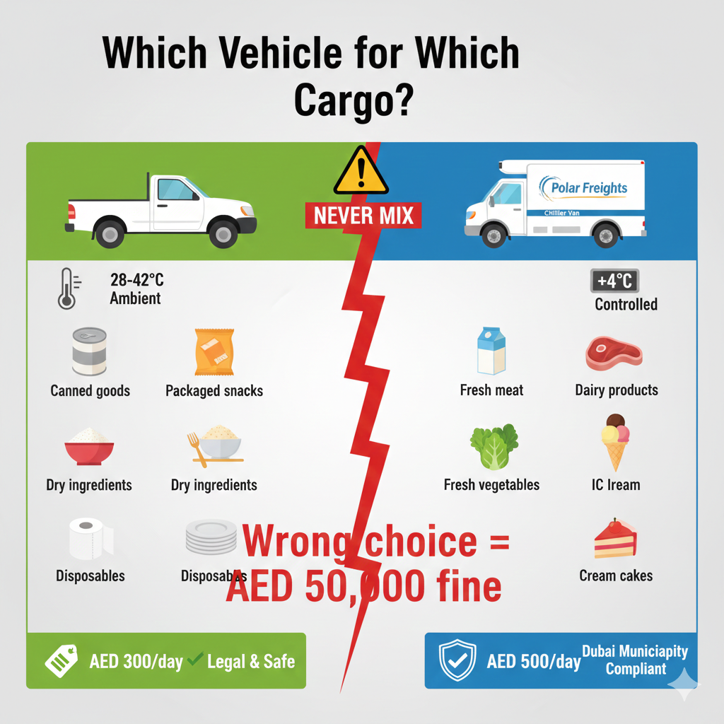 Pickup vs Chiller Van: The Critical Difference
