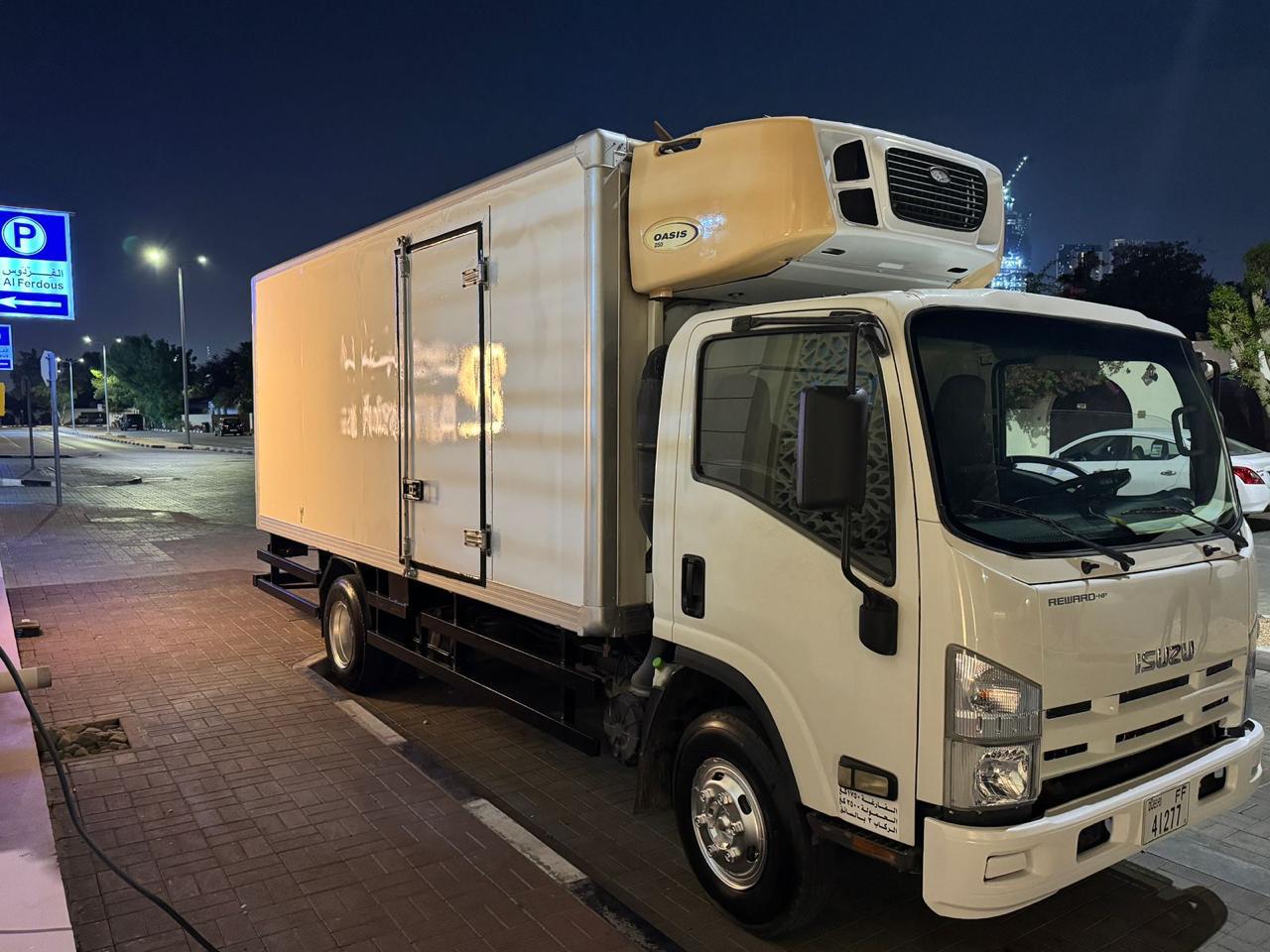 Chiller truck fleet in UAE warehouse